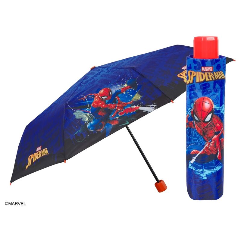 Paraguas plegable manual Spiderman Marvel 50cm - Frikibase.com