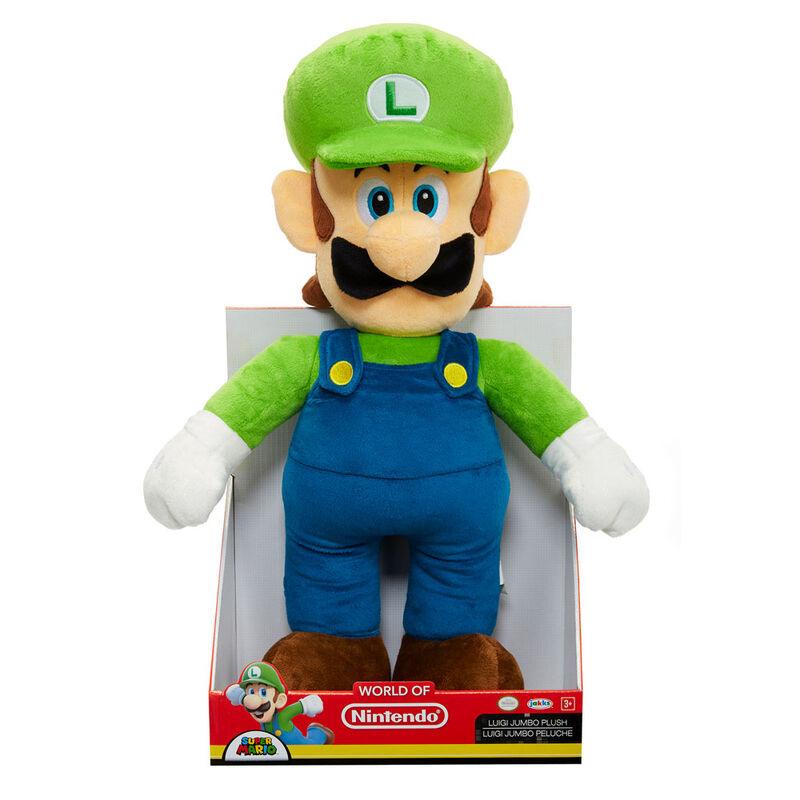 Peluche Jumbo Luigi Super Mario Nintendo 50cm - Frikibase.com