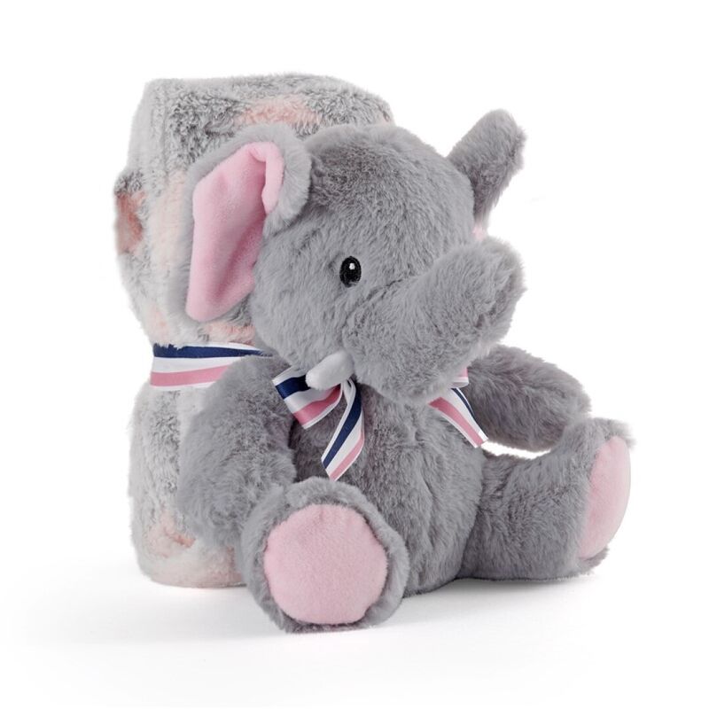 Peluche + Manta suave Elefante Allie 22cm - Frikibase.com