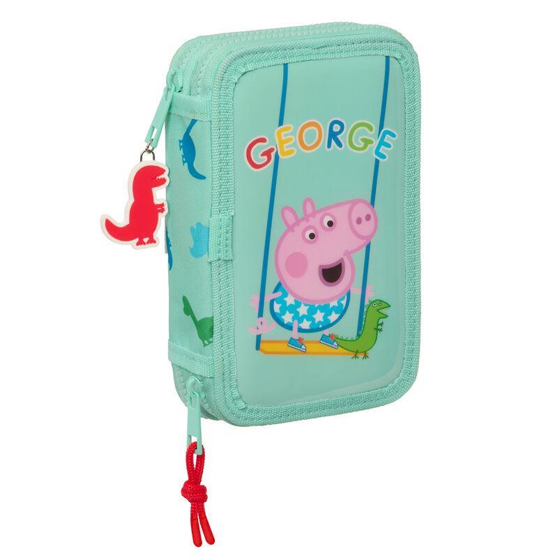 Plumier George Peppa Pig 28pzs doble - Frikibase.com