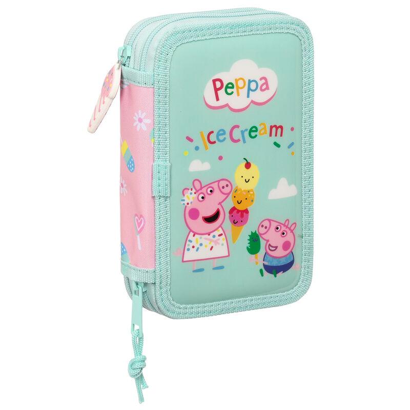 Plumier Ice Cream Peppa 28pzs doble - Frikibase.com