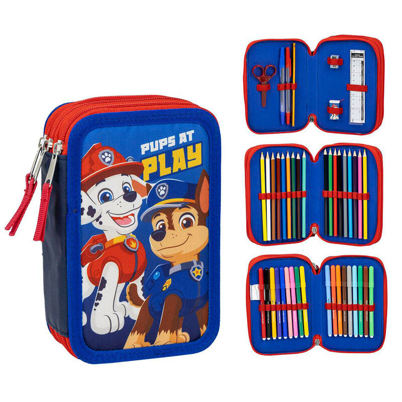 Plumier La Patrulla Canina Paw Patrol triple - Frikibase.com