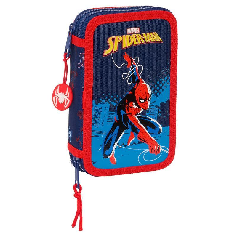 Plumier Neon Spiderman Marvel 28pzs doble - Frikibase.com