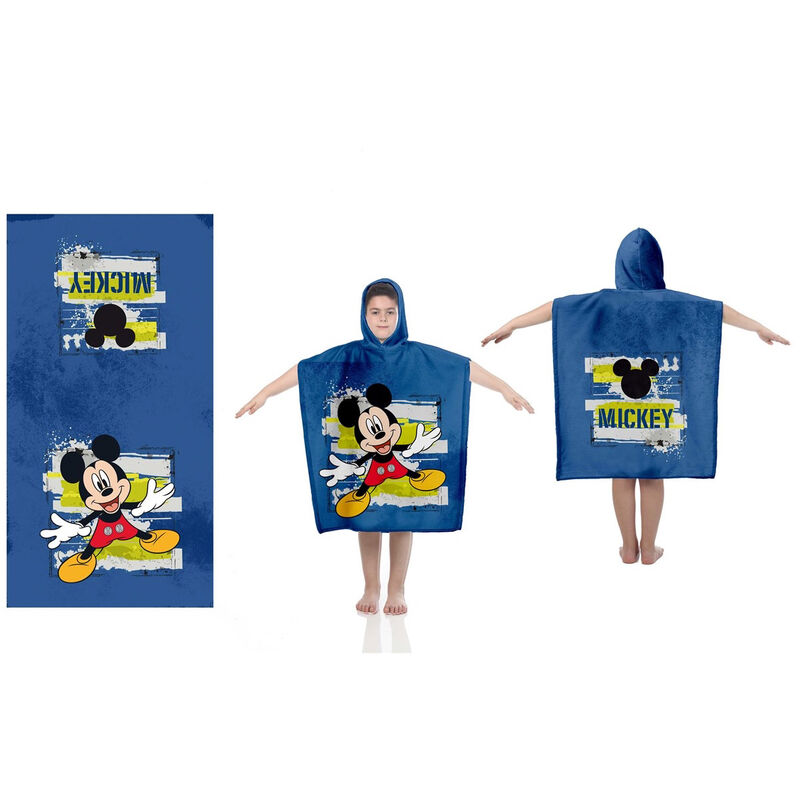 Poncho Toalla Mickey Disney algodon - Frikibase.com