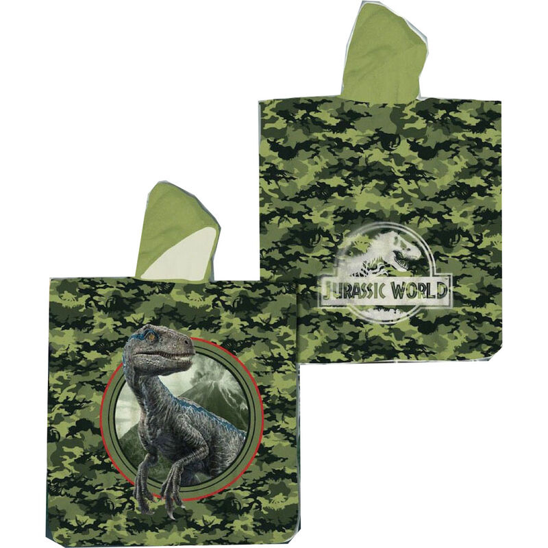 Poncho toalla Jurassic World microfibra - Frikibase.com