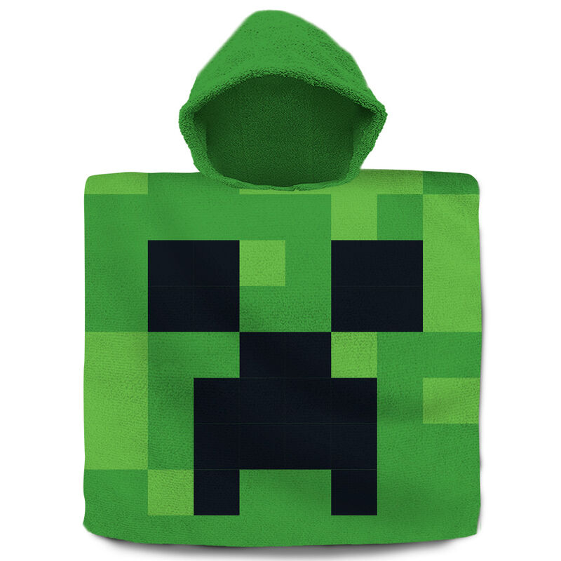 Poncho toalla Minecraft algodon - Frikibase.com