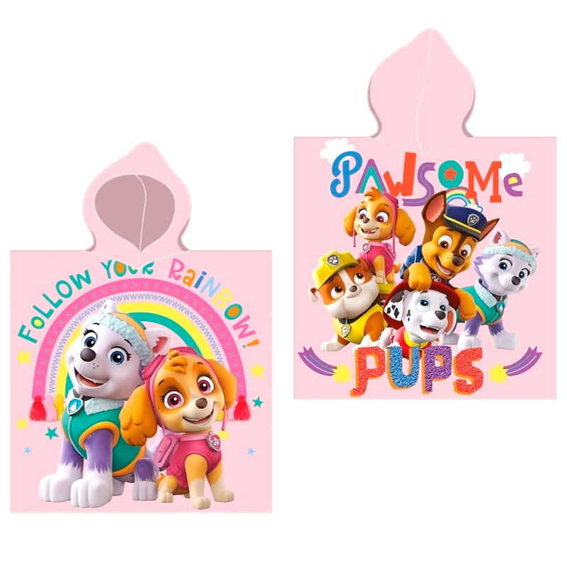 Poncho toalla Patrulla Canina Paw Patrol algodon - Frikibase.com