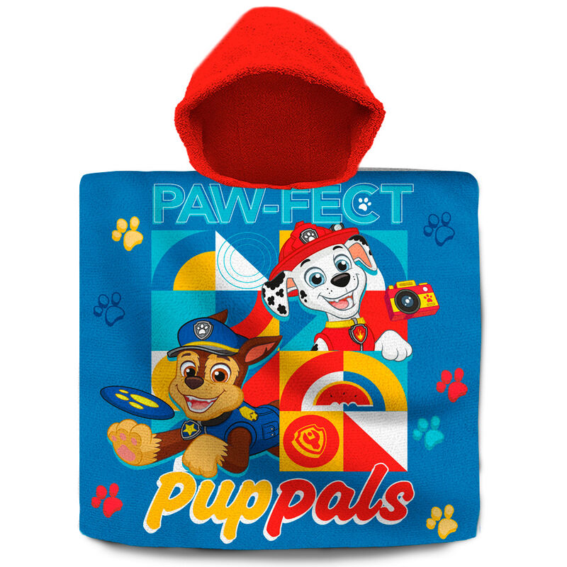 Poncho toalla Patrulla Canina Paw Patrol algodon - Frikibase.com