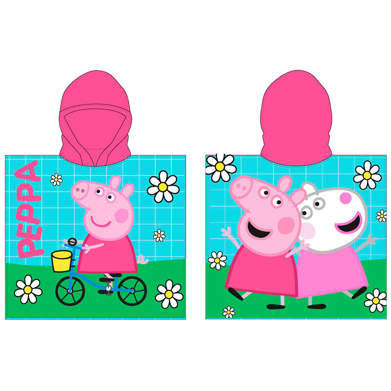 Poncho toalla Peppa Pig microfibra - Frikibase.com