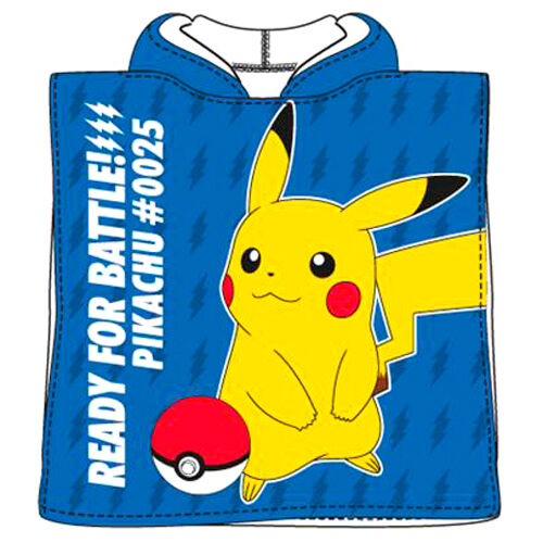 Poncho toalla Pikachu Pokemon microfibra - Frikibase.com