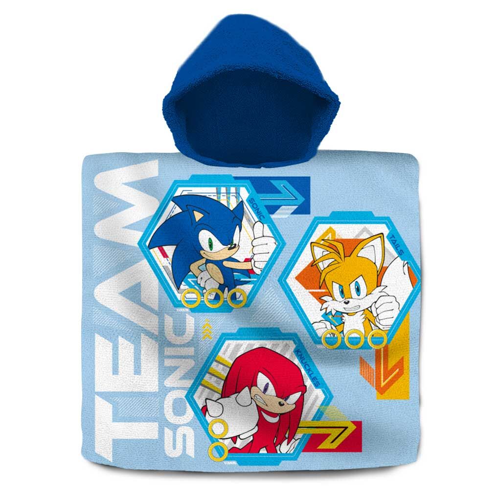 Poncho toalla Sonic the Hedgehog algodon - Frikibase.com