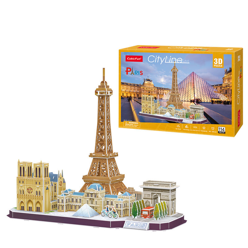 Puzzle 3D Paris City Line 114pzs - Frikibase.com