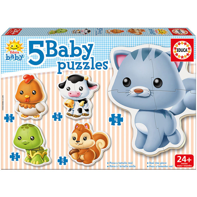 Puzzle Animales 2-5pzs - Frikibase.com