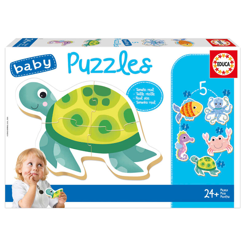 Puzzle Animales Acuaticos 2-5pzs - Frikibase.com