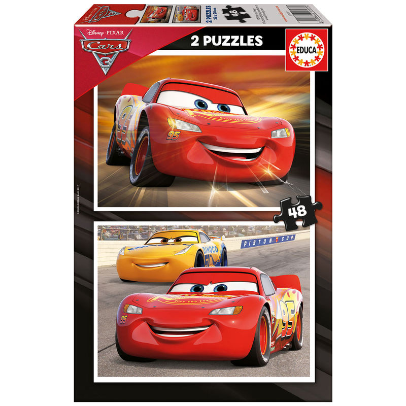 Puzzle Cars 3 Disney 2x48pzs - Frikibase.com