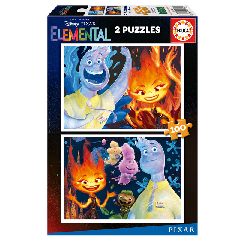 Puzzle Elemental Disney 2x100pzs - Frikibase.com