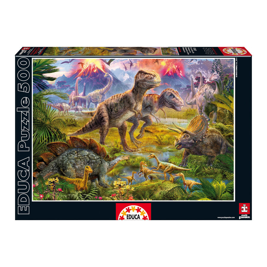 Puzzle Encuentro de Dinosaurios 500pzs - Frikibase.com