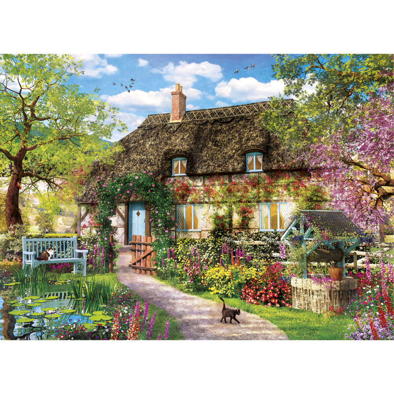 Puzzle High Quality The Old Cottage 1000pzs - Frikibase.com