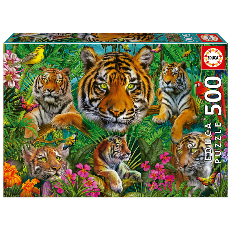 Puzzle Junga de Tigres 500pzs - Frikibase.com