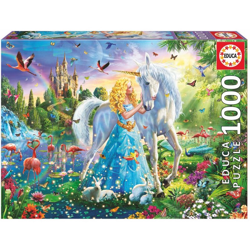 Puzzle La Princesa y el Unicornio 1000pzs - Frikibase.com