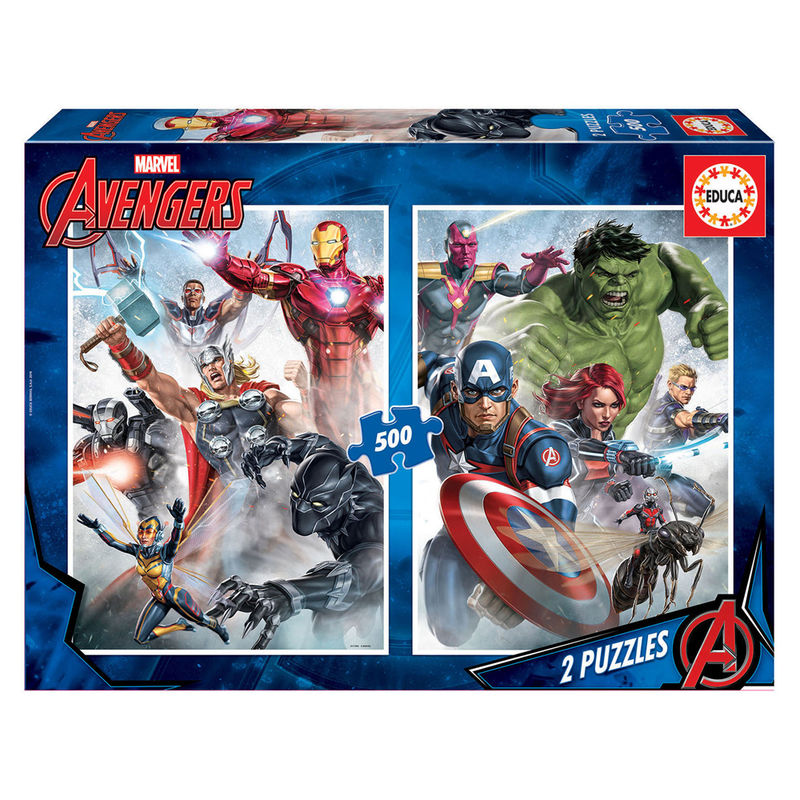 Puzzle Los Vengadores Avengers Marvel 2x500pzs - Frikibase.com