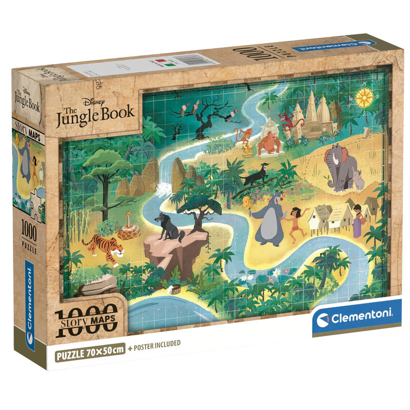 Puzzle Mapa El Libro de la Selva Disney 1000pzs - Frikibase.com