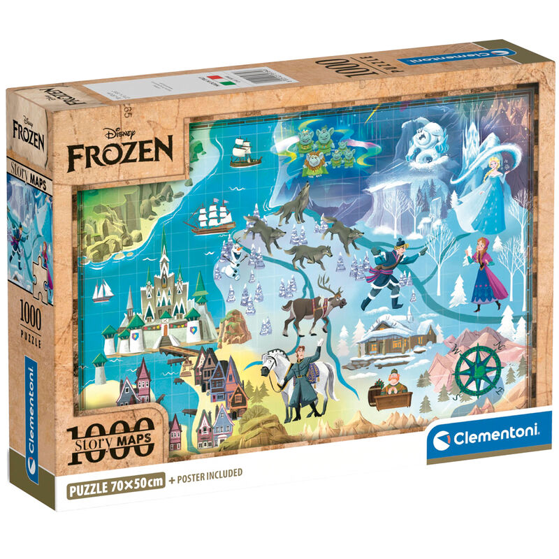 Puzzle Mapa Frozen Disney 1000pzs - Frikibase.com