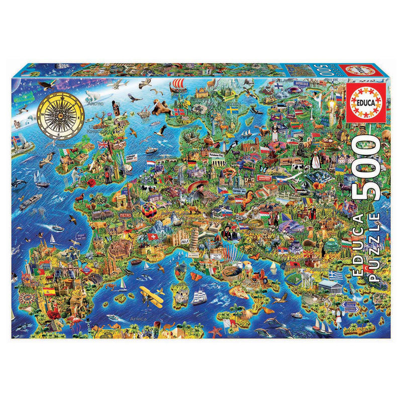 Puzzle Mapa de Europa 500pzs - Frikibase.com