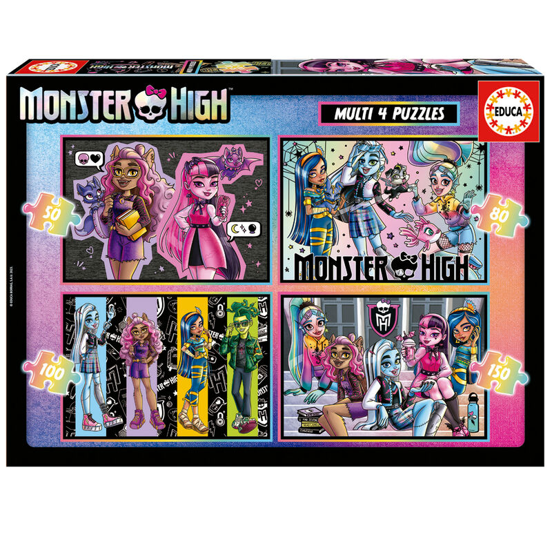 Puzzle Multi Monster High 50-80-100-150pzs - Frikibase.com