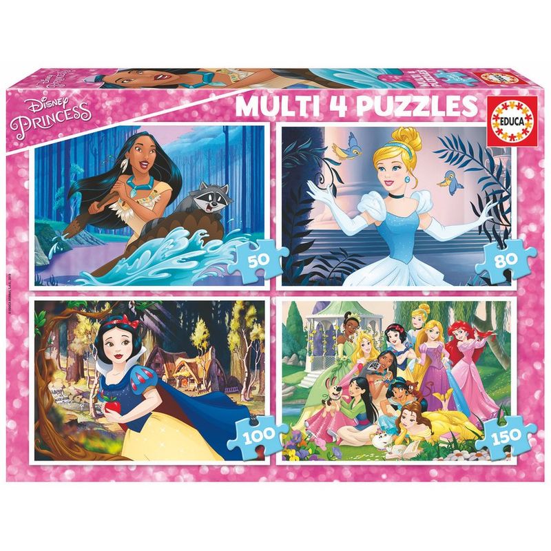 Puzzle Multi Princesas Disney 50-80-100-150pzs - Frikibase.com