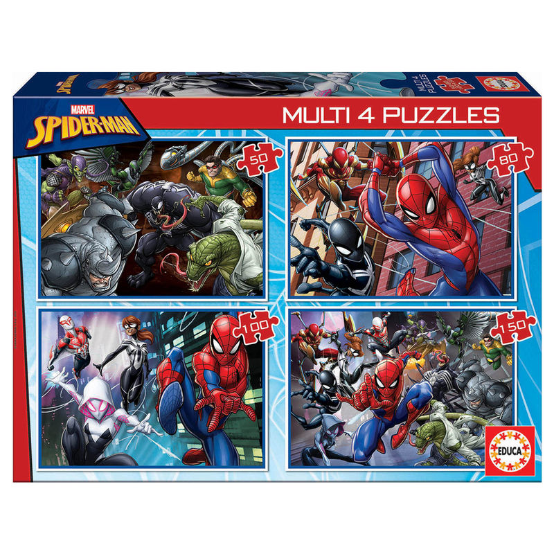 Puzzle Multi Spiderman Marvel 50-80-100-150pzs - Frikibase.com