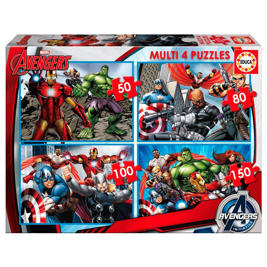 Puzzle Multi Vengadores Avengers Marvel 50-80-100-150pzs - Frikibase.com