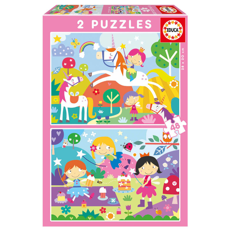 Puzzle Mundo de Fantasia 2x48pzs - Frikibase.com