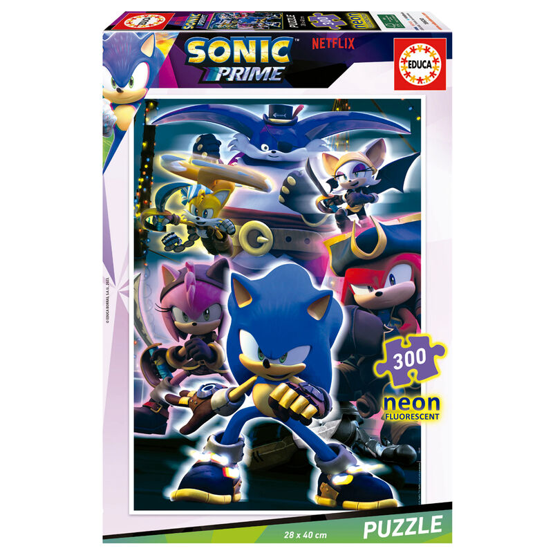 Puzzle Neon Sonic Prime 300pzs - Frikibase.com