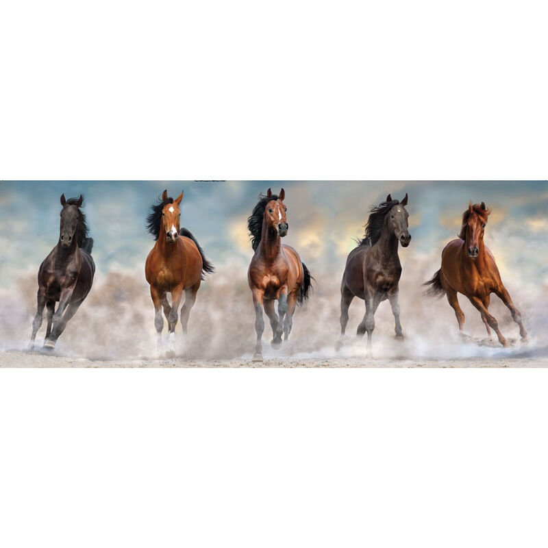 Puzzle Panorama Caballos 1000pzs - Frikibase.com