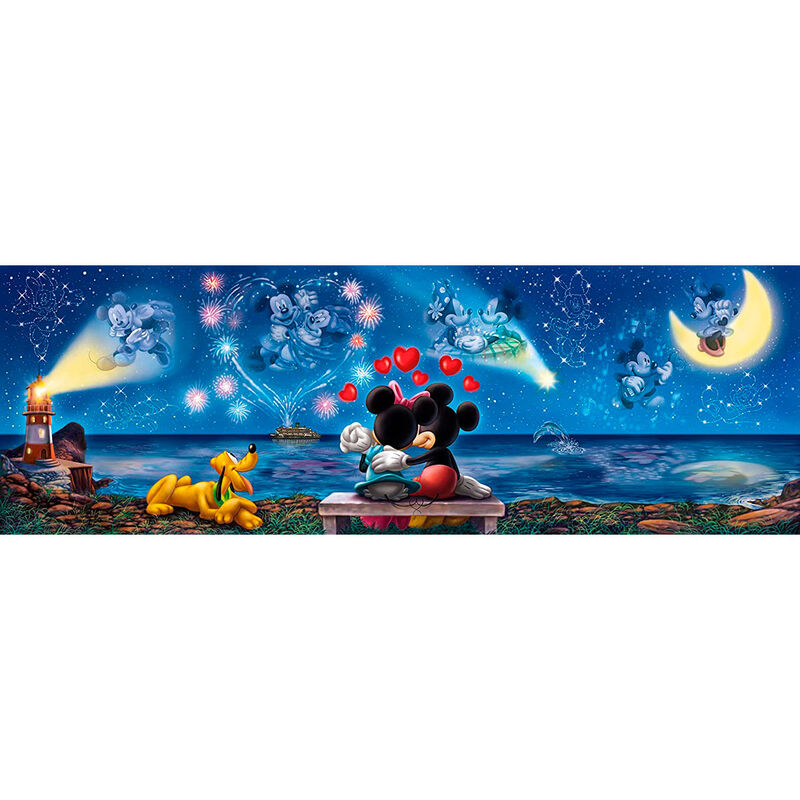 Puzzle Panorama Mickey and Minnie Disney 1000pzs - Frikibase.com