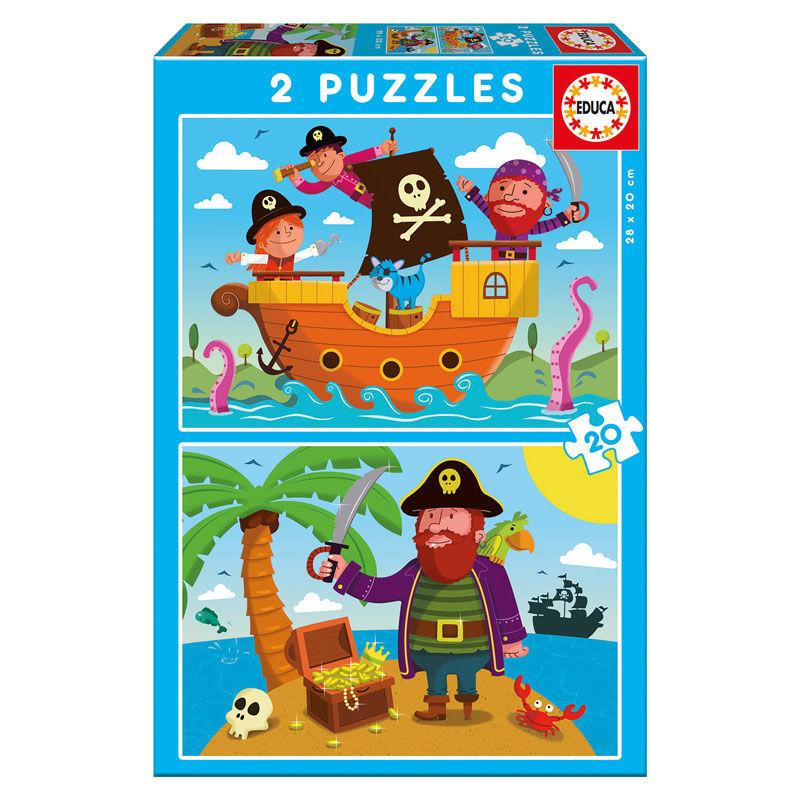 Puzzle Piratas 2x20pzs - Frikibase.com