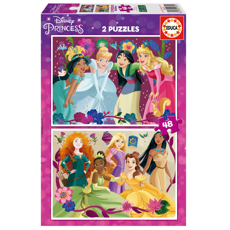 Puzzle Princesas Disney 2x48pzs - Frikibase.com