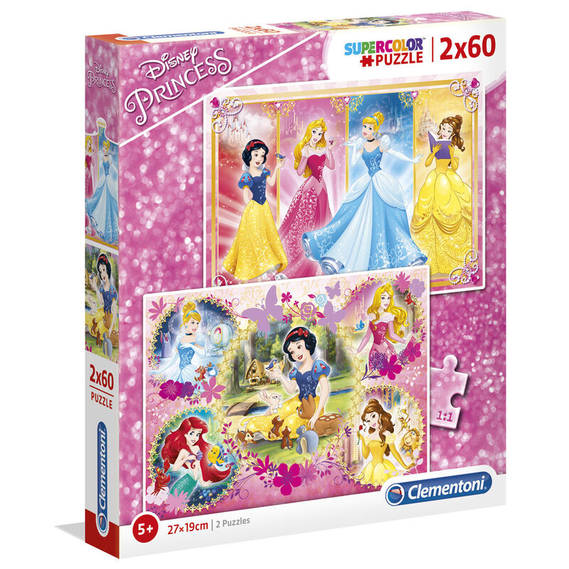 Puzzle Princesas Disney 2x60pzs - Frikibase.com