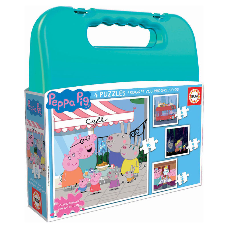 Puzzle Progresivo Peppa Pig 6-9-12-16pzs - Frikibase.com