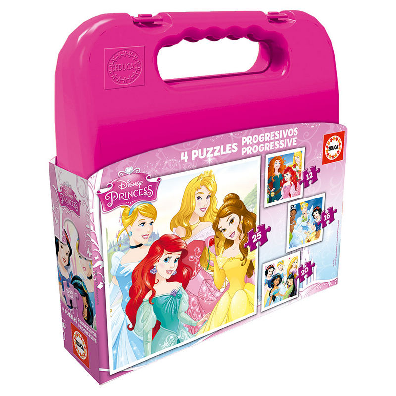 Puzzle Progresivo Princesas Disney 12-16-20-25pzs - Frikibase.com