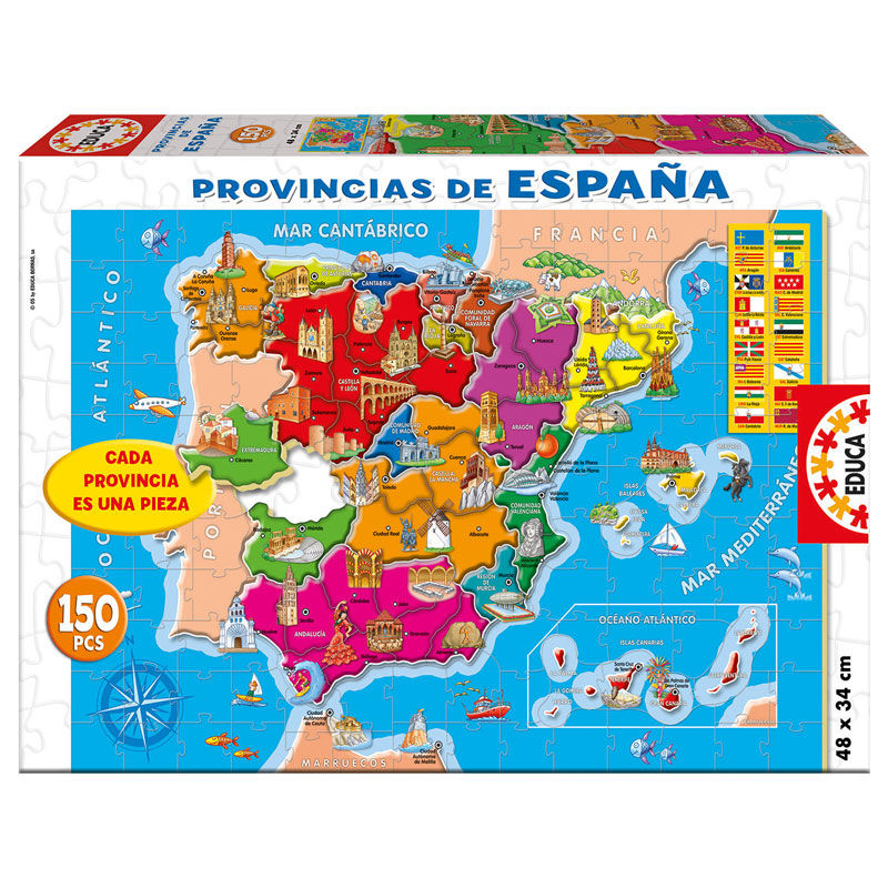 Puzzle Provincias de España 150pzs - Frikibase.com