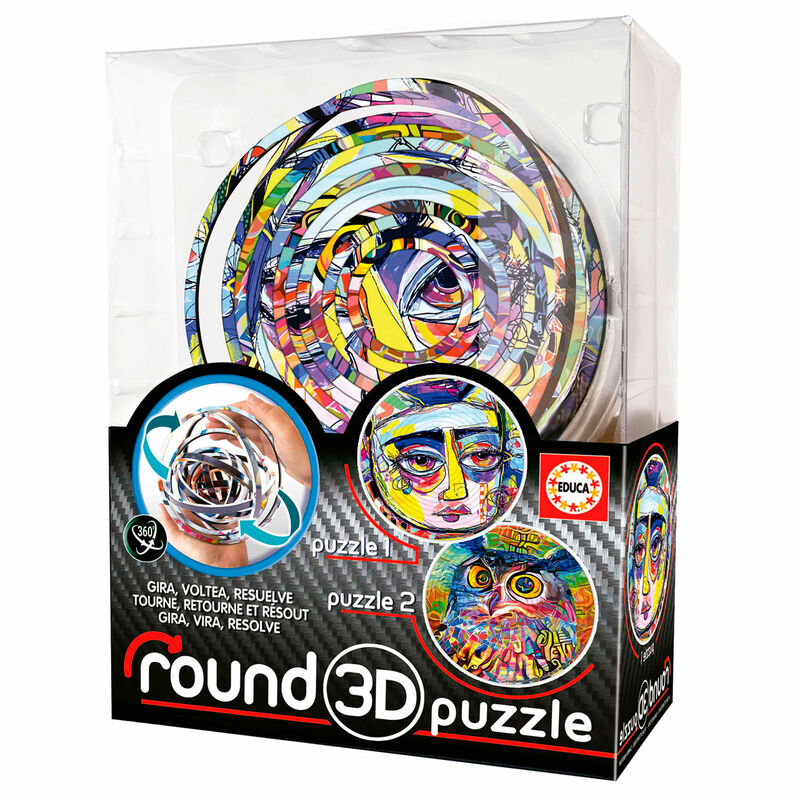 Puzzle Round 3D Abstract - Frikibase.com