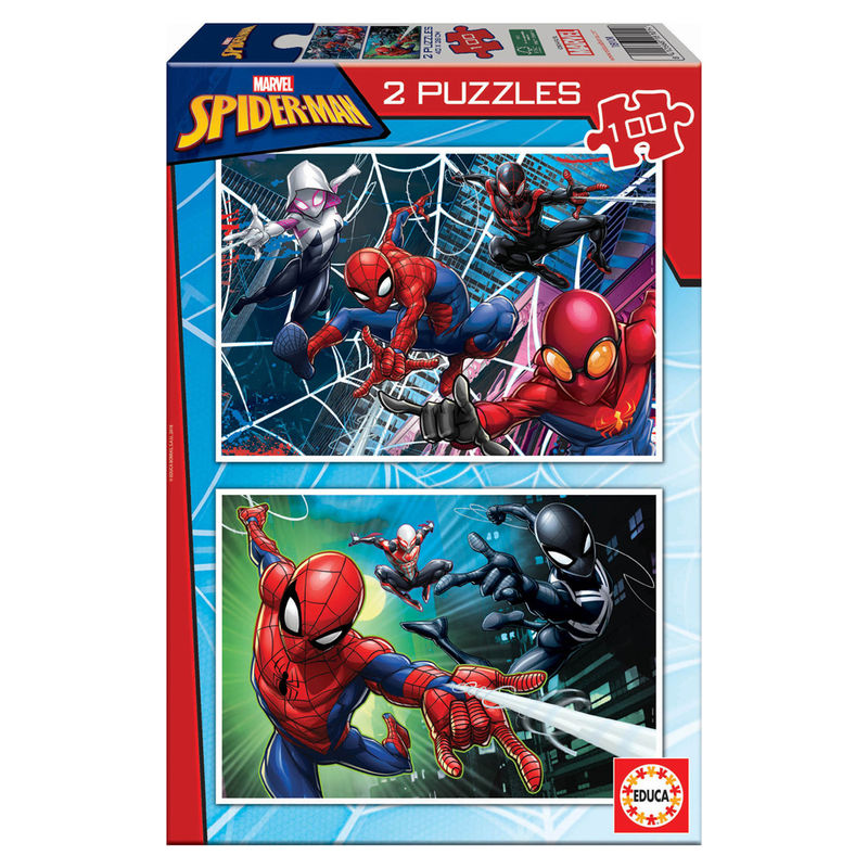 Puzzle Spiderman Marvel 2x100pzs - Frikibase.com