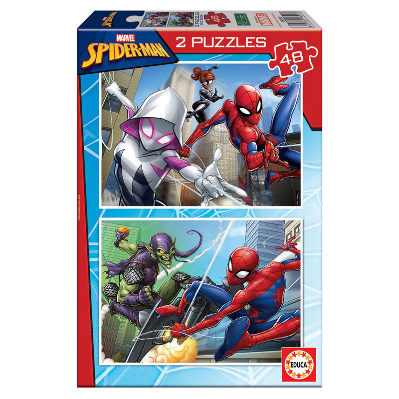 Puzzle Spiderman Marvel 2x48pzs - Frikibase.com