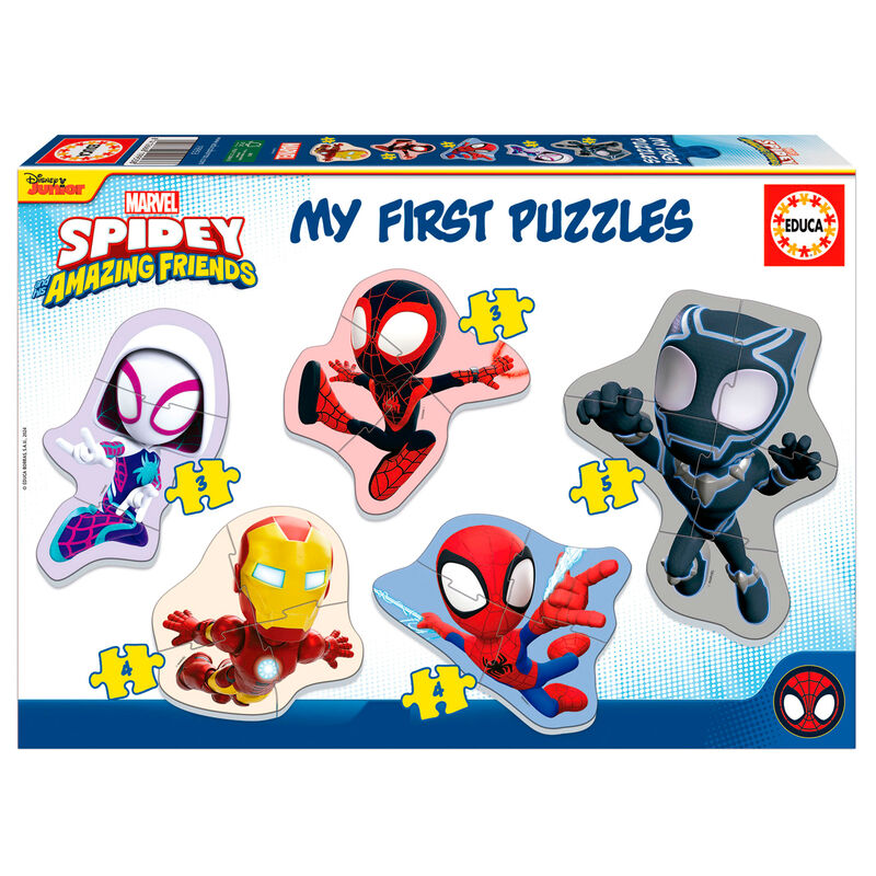 Puzzle Spidey Amazing Friends Marvel 3-5pzs - Frikibase.com