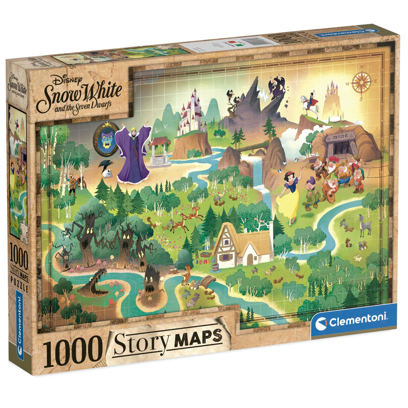 Puzzle Story Maps Blancanieves Disney 1000pzs - Frikibase.com