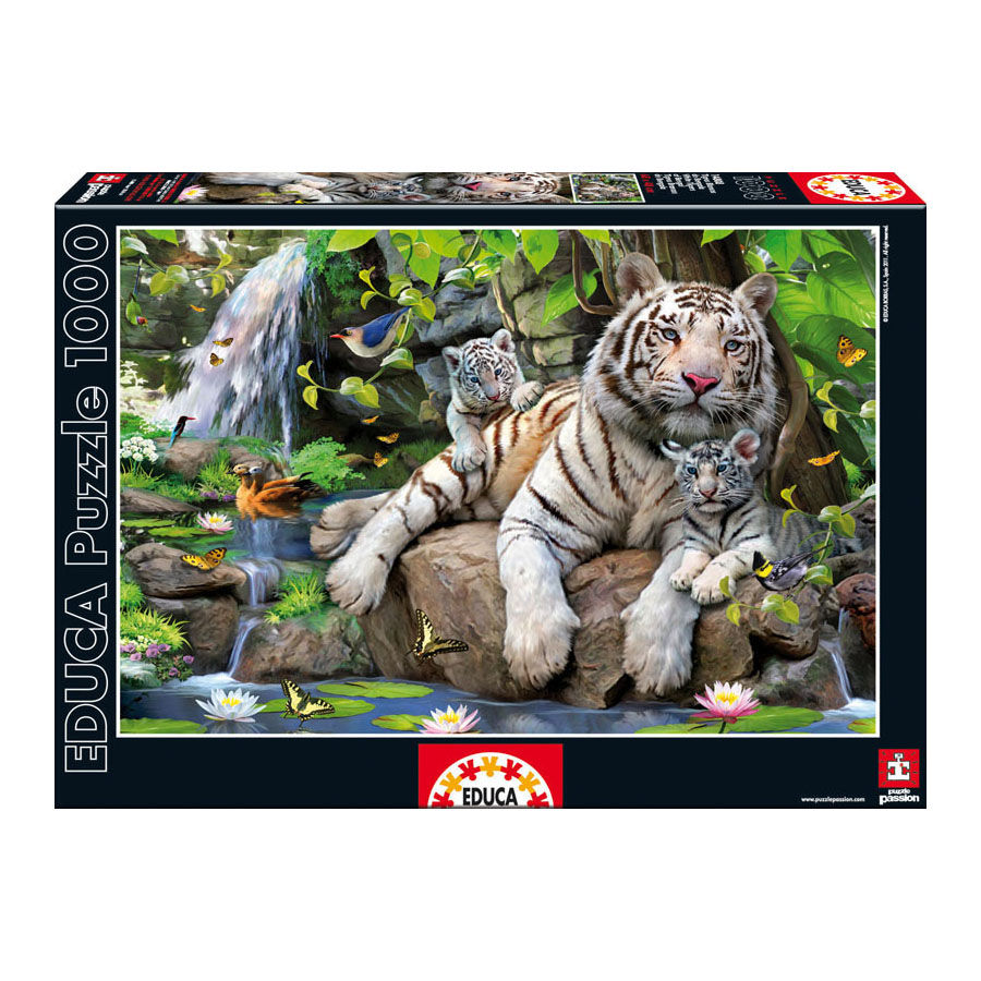 Puzzle Tigre Blancos de Bengala 1000pzs - Frikibase.com