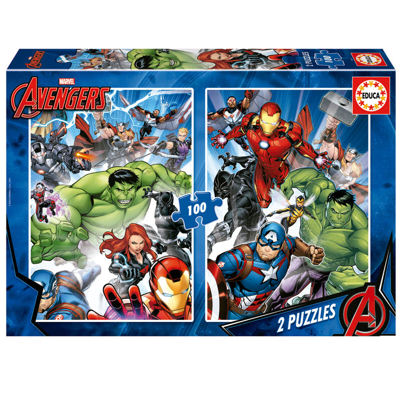 Puzzle Vengadores Avengers Marvel 2x100pzs - Frikibase.com