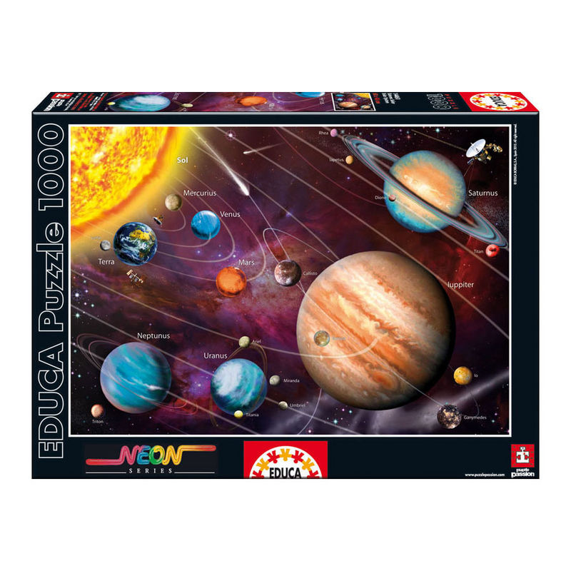 Puzzle neon Sistema Solar 1000pzs - Frikibase.com